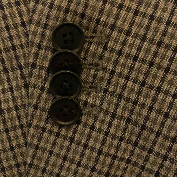 Men’s Blazer Size 44 Banana Republic Checked 100% Cotton Plaid NWT - Picture 5 of 17